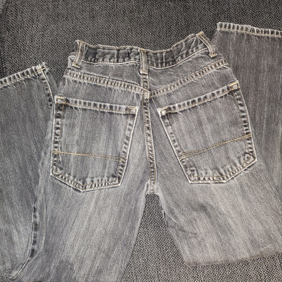 Boys 12 slim Old Navy Faded Black Bootcut Jeans - Picture 7 of 9